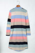 Print Colorblock Long Cardigan